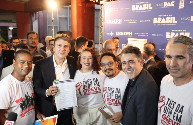 ASSUFOP entrega ofício com reivindicações da greve ao Ministro da Educação em visita à UFOP